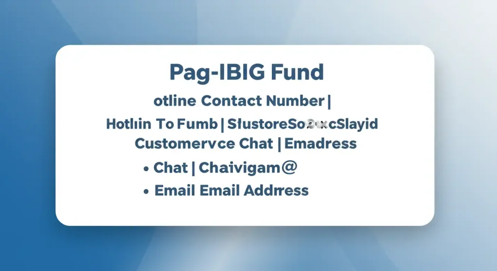 Pag-IBIG Fund Hotline Contact Number | Customer Service Chat | Email Address