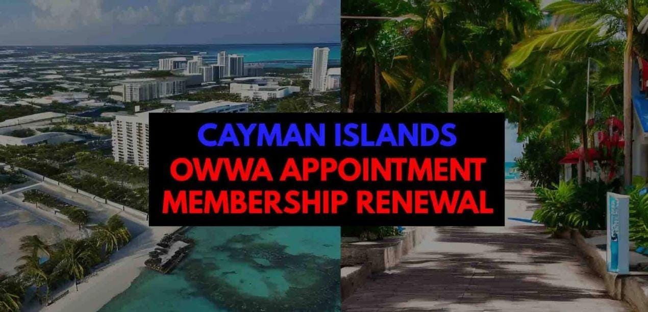 Schedule OWWA Appointment Membership Cayman Islands