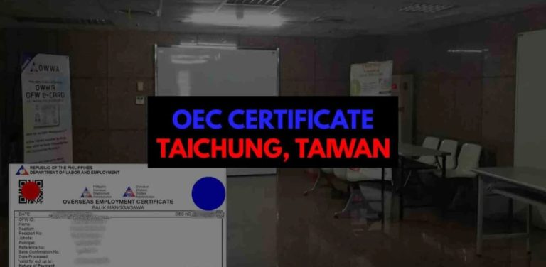 How to Apply OEC Certificate in Taichung, Taiwan