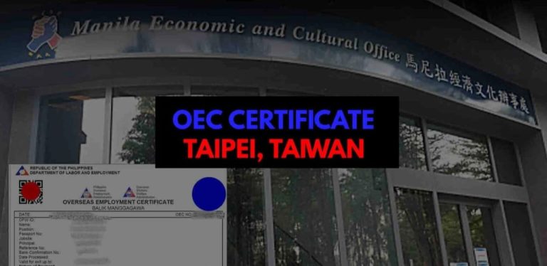 How to Apply OEC Certificate in Taipei, Taiwan