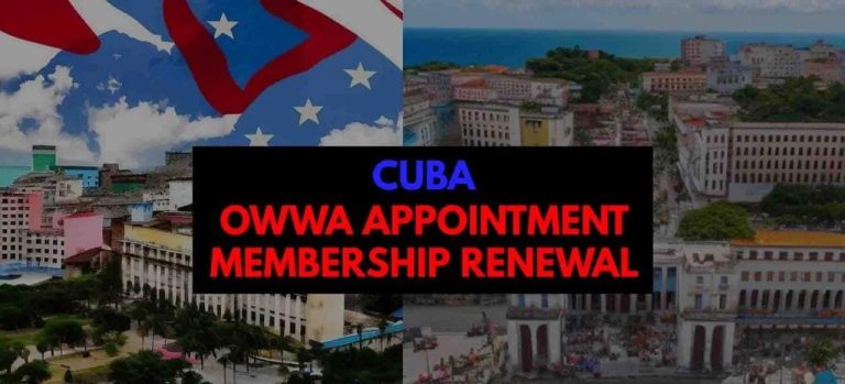 Schedule OWWA Appointment Membership Cuba