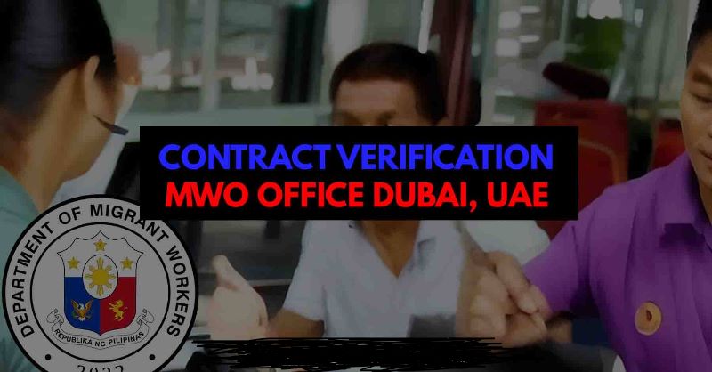 Individual Contract Verification MWO Dubai, UAE