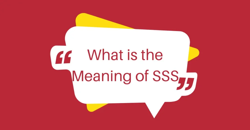 Meaning of SSS