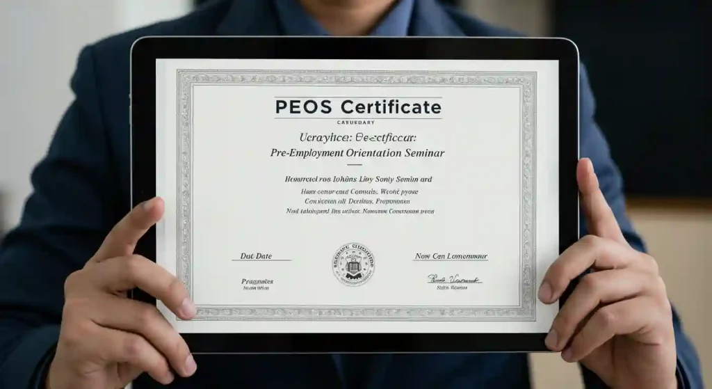 PEOS Online Certificate: Pre-Employment Orientation Seminar