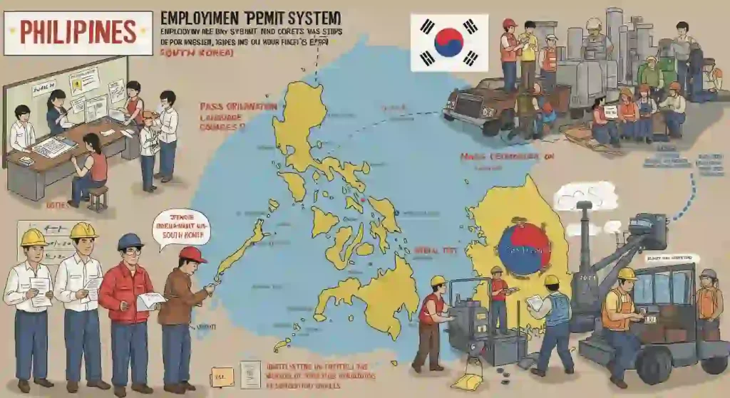 Filipinos Deployed to South Korea via Employment Permit System